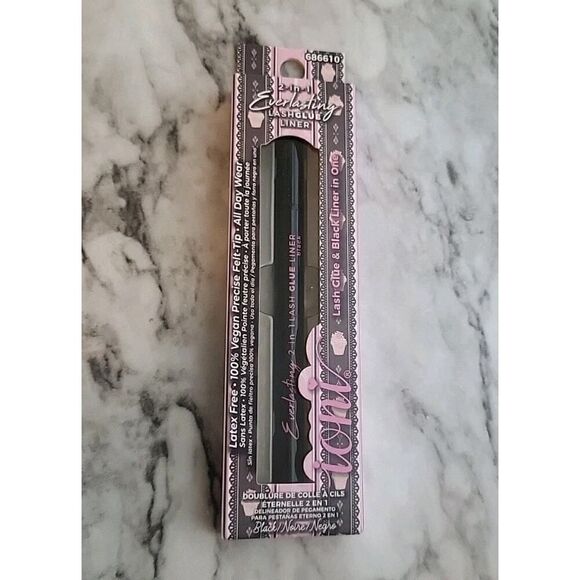 2 IONI BLACK LASH GLUE 2 IN 1 LINER Precise Felt Tip Pen Long Wear - Picture 3 of 9
